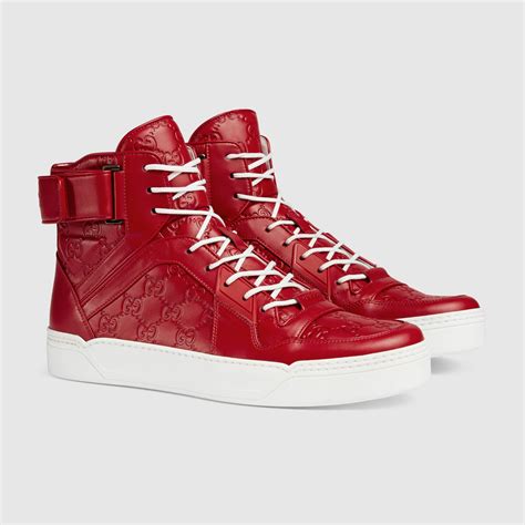 mens gucci high top sneakers|gucci signature high top sneaker.